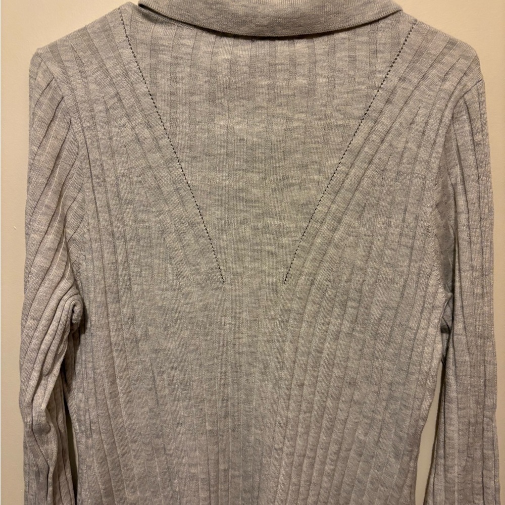 NWT White House Black Market Ribbed Soft Cardigan Quite Luxury Preppy Modern - Picture 6 of 10